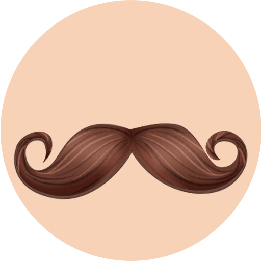 PG Facial Decor - Hair Sticker Pack from PhotoGrid