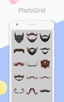 PG Facial Decor - Hair Sticker Pack from PhotoGrid capture d'écran 3