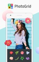 Collage Maker with Flowers from Photo Editor โปสเตอร์