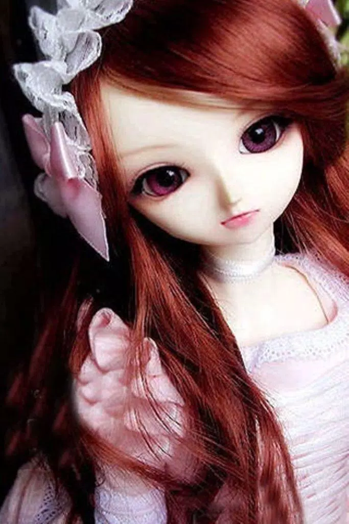 Sweet and charming cute doll pic To brighten up your day