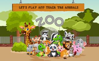 ZooPark Free Animals Kid Game ポスター