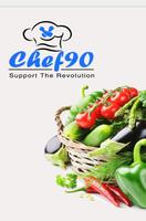 Chef 90 الملصق