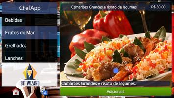 ChefApp Cardápio Digital Affiche