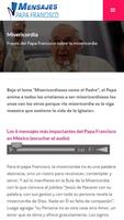 Mensajes del Papa Francisco capture d'écran 1