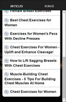 Chest Exercises For Women capture d'écran 3