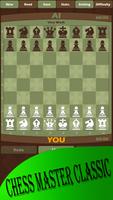 Jogo de tabuleiro de xadrez Cartaz