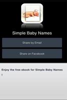 Simple Baby Names capture d'écran 3