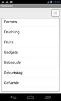 Learning German Flashcards Affiche