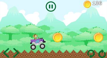 Monster Jungle Truck Rush Flow تصوير الشاشة 3