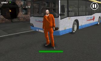 Prison Bus Driver Transport3D Plakat