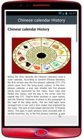 Chinese calendar History Affiche