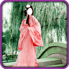 robe chinoise montage photo icône