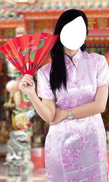 Chinese Dress Photo Montage poster
