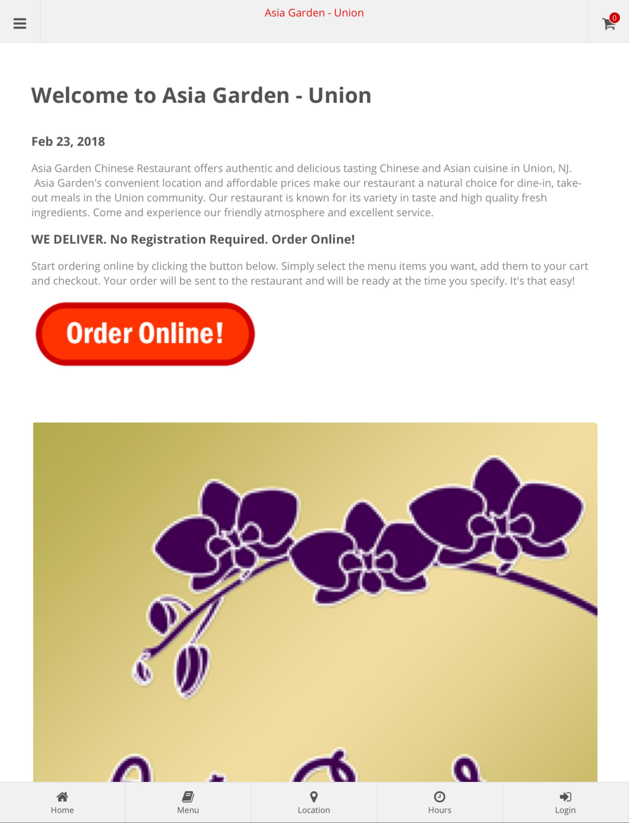 Asia Garden Restaurant Union Online Ordering For Android Apk
