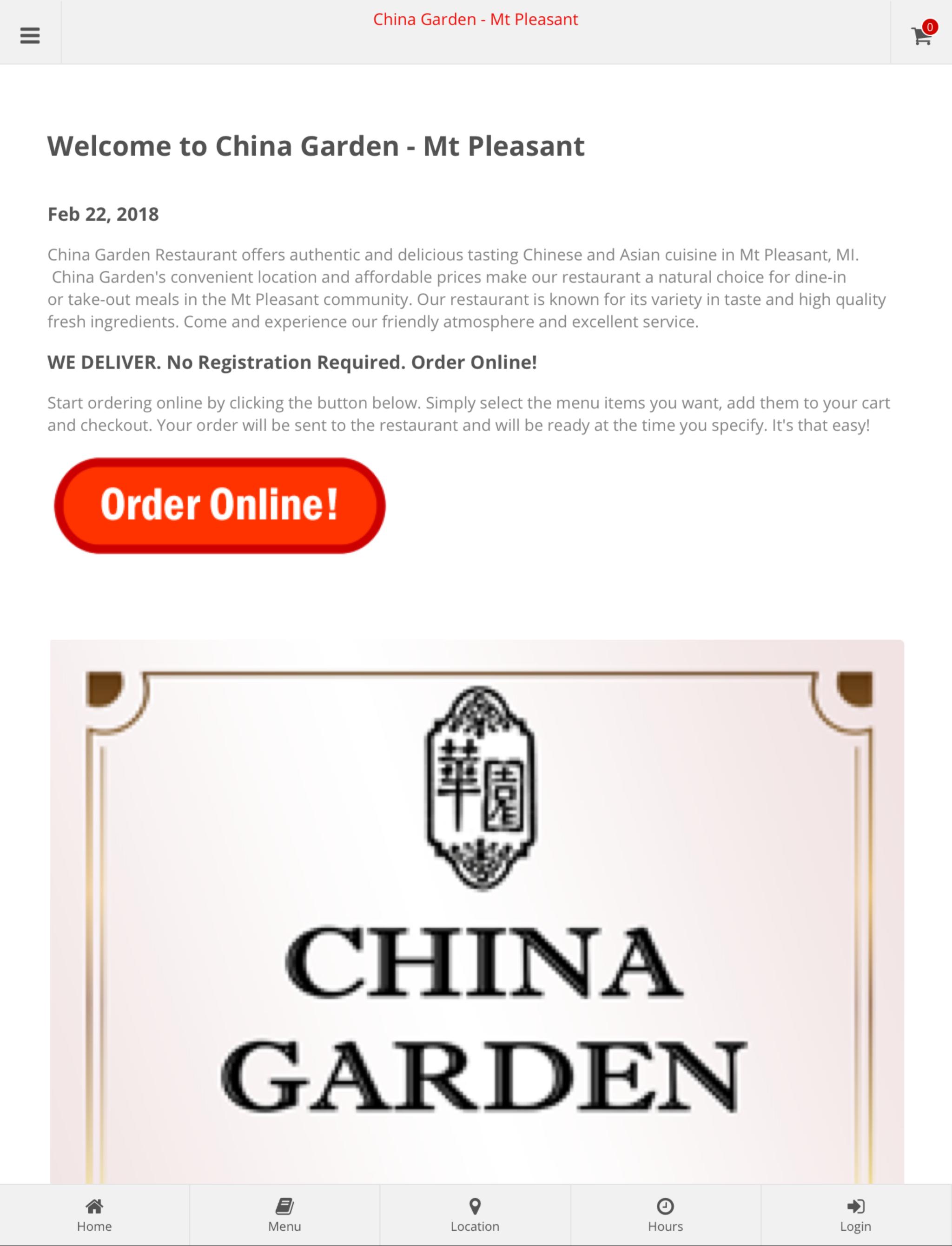 China Garden Mt Pleasant Online Ordering For Android Apk Download