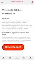Eat Rice Richmond, VA Ordering poster