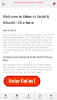 Edomae Sushi & Hibachi Charlotte Online Ordering Affiche