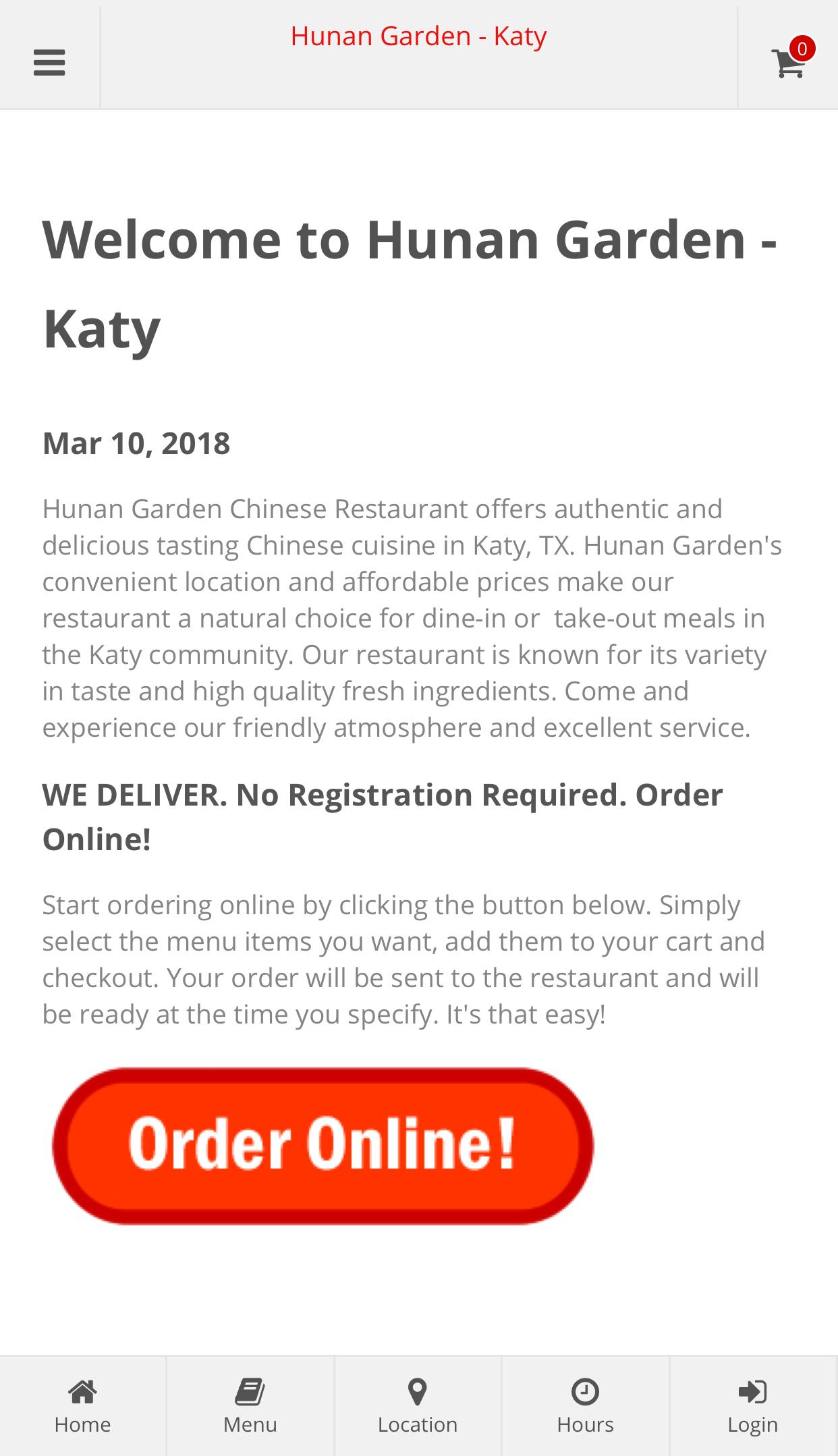 Hunan Garden Katy Online Ordering For Android Apk Download