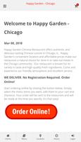 Happy Garden Chicago Online Ordering Affiche