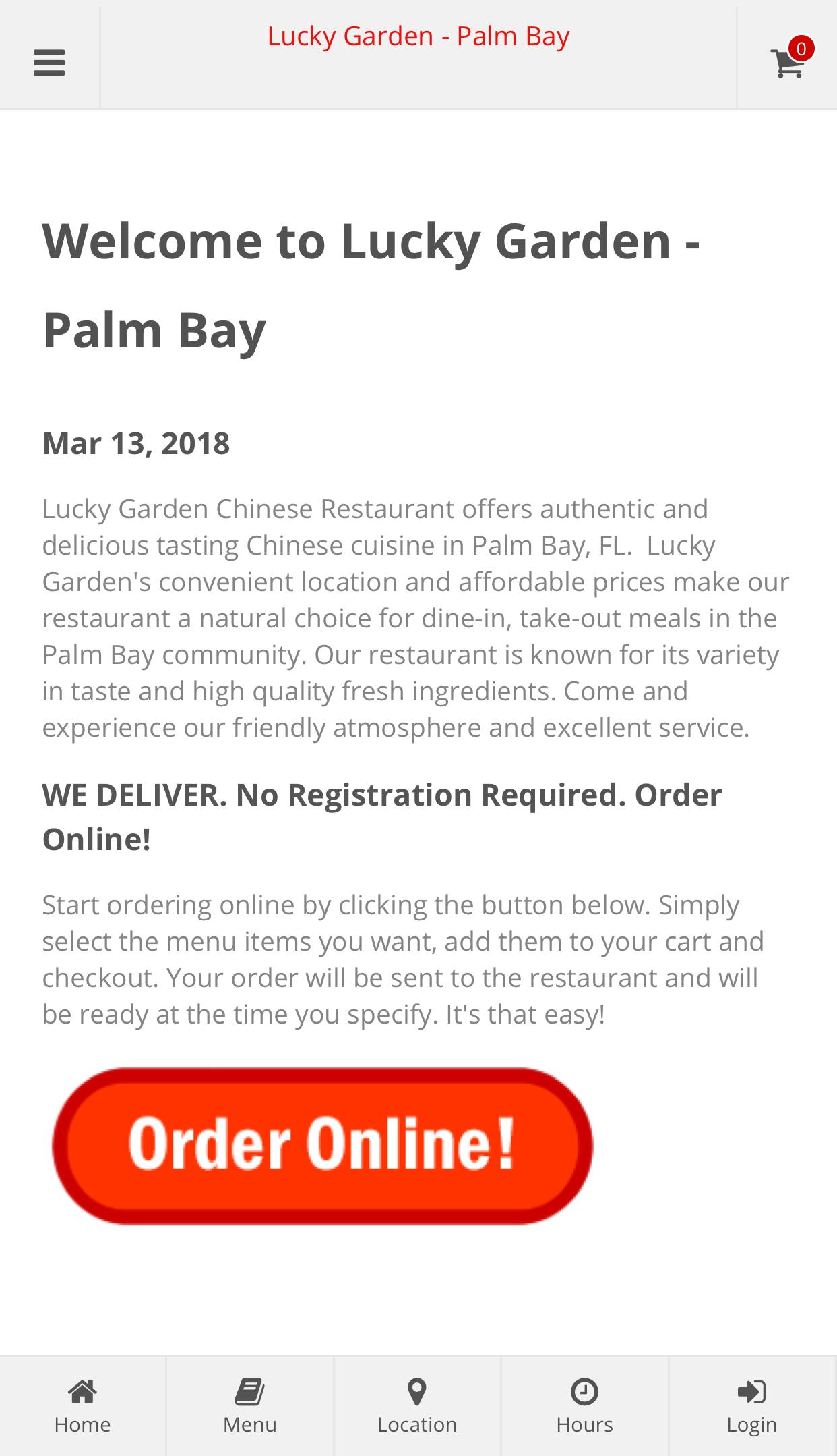 Lucky Garden Palm Bay Online Ordering For Android Apk Download