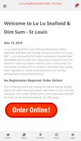 Lu Lu Seafood & Dim Sum St Louis Online Ordering โปสเตอร์