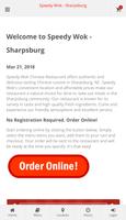 پوستر Speedy Wok Sharpsburg Ordering