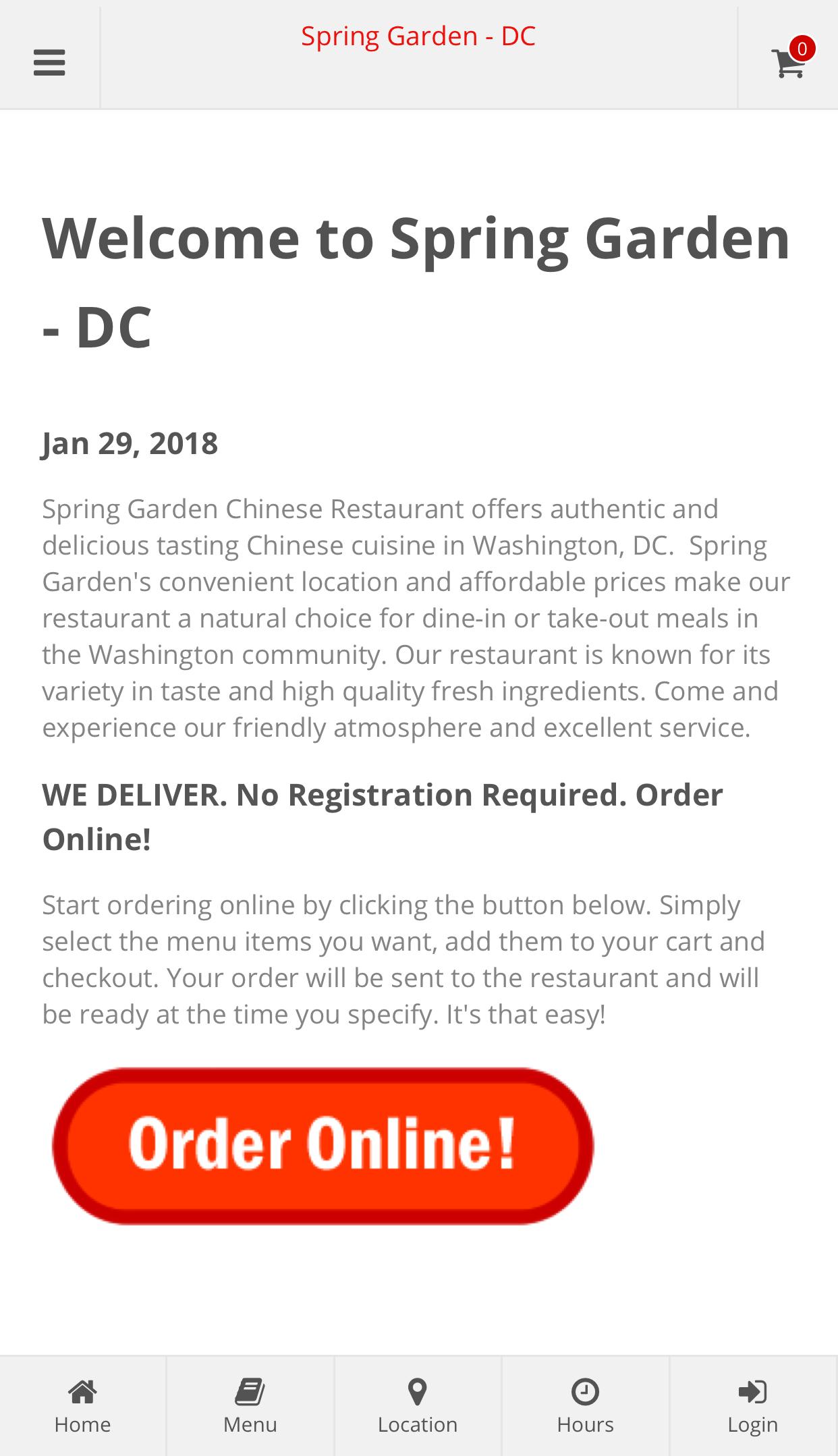 Spring Garden Dc Online Ordering For Android Apk Download