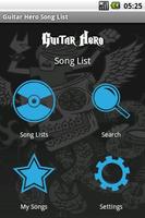 Guitar Hero Song List-poster
