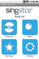 SingStar Song List poster