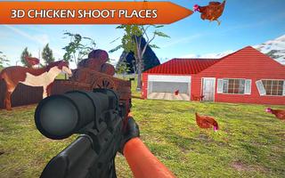 Chicken Shooting 3D Attack capture d'écran 2