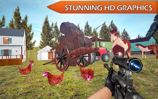 Chicken Shooting 3D Attack capture d'écran 3