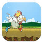 chicken run and jump icône