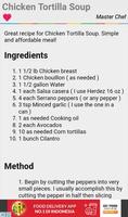 Chicken Tortilla Soup Recipes स्क्रीनशॉट 1