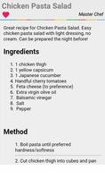 Chicken Pasta Salad Recipes captura de pantalla 2
