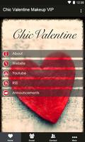 Chic Valentine Makeup VIP Plakat
