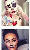 Funny Halloween Makeup Ideas syot layar 1