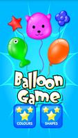 Kids Color Shape Balloon Game Affiche