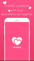 Love Box - Count love days & Save couple memory الملصق