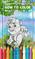 Learn Coloring Paw Patrol For Kids โปสเตอร์