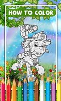 Learn Coloring Paw Patrol For Kids تصوير الشاشة 1