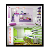 childrens bedroom design icon
