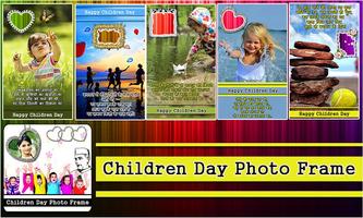 Children Day Photo Frame In Hindi plakat