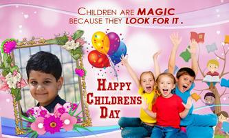 Childrens Day Photo Frame Maker plakat
