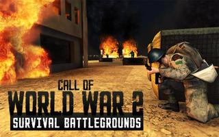 Call of World War 2: Survival Backgrounds plakat