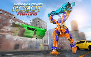 Incredible Superhero Robot Fighting Plakat