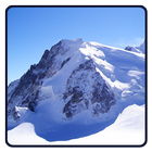 Winter-Berge Hintergrund Zeichen