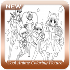 Cool Anime Coloring Picture ikona