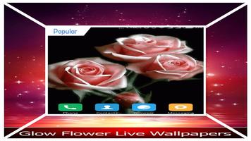 برنامه‌نما Luminous Flower Wallpaper عکس از صفحه