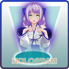 Anime girls hologram icône