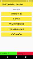 Thai Vocabulary Exercise poster